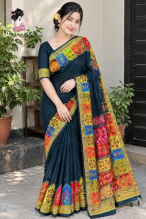 প্রিমিয়াম চান্দেরী সিল্ক শাড়ী