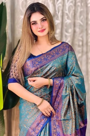ব্লাউজ পিস সহ প্রিমিয়াম কাঞ্চিপুরম