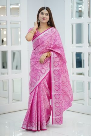 ব্লাউজ পিস সহ প্রিমিয়াম কাঞ্চিপুরম